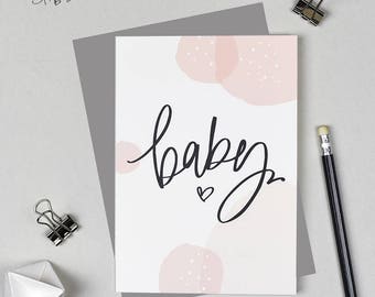 New Baby - Baby Pregnancy News - Greeting Card -