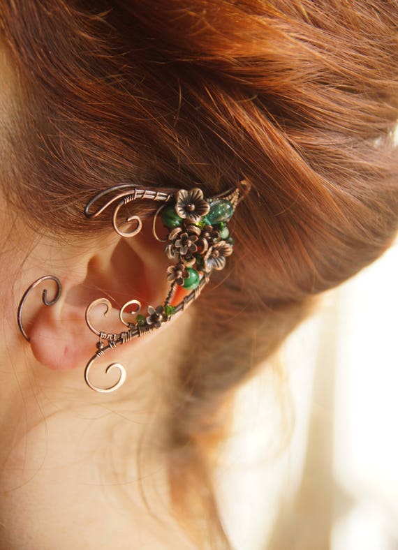 Download Forest Elven ears a pair. Earcuffs Elf ears cosplay