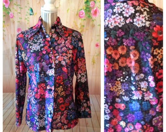Vintage Queens Way Floral Blouse
