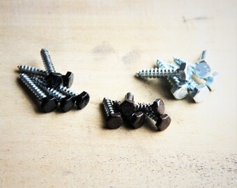Custom Color Lag Bolts for Wood Brackets, Wood Screw Lags, Powdercoated Lag Screws, qty 10pcs