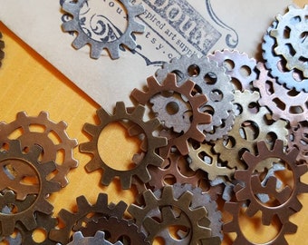10 Gears stampings steampunk supplies