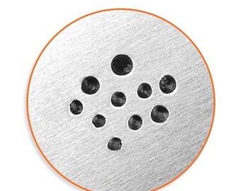 10% Off Clearance 6mm Solid Dot Texture 1 Metal Stamp, Dot Circle Stamp by ImpressArt Metal Stamp, Impress Art Jewelry Making, Metal Stampin