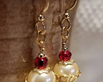 Handmade Earrings - CUPCAKES - 14K Gold-Filled Earwires