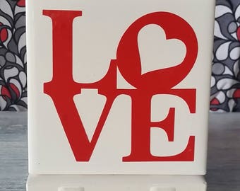 Ceramic coaster set