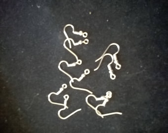 set of 5 pairs of earrings in silver inoxodable