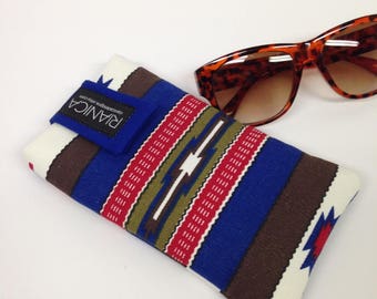 Native american fabric glasses case cover