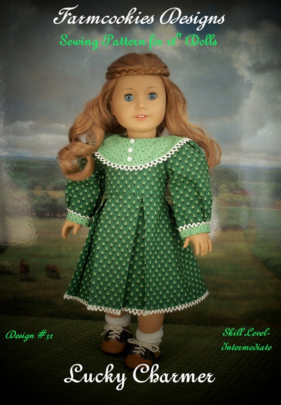 PRINTED Sewing Pattern / Lucky Charmer / Clothes Fits American Girl Kit, Ruthie or Molly