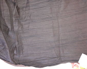 No. 623-fabric in 100% cotton RUFFLED folded chocolate brown