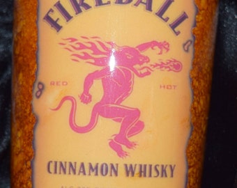Handmade Fireball Ink 20 ounce stainless steel tumbler