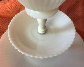 SALe Petalware Monax White Macbeth Evans tidbit tier Opalescent