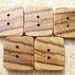 Exotic Zebrawood buttons, discs, wood slices - set of 5