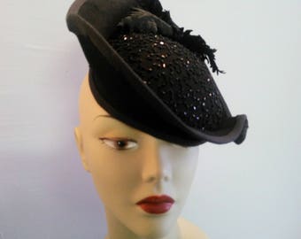 40's Style Tilt Hat