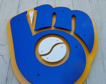 Milwaukee Brewers Steel Sign / Wall Art - 15"x15"