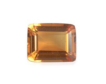 Orange Triplet Quartz Octagon Cut Loose Gemstone 1A Quality 10x8mm TGW 3.05 cts.