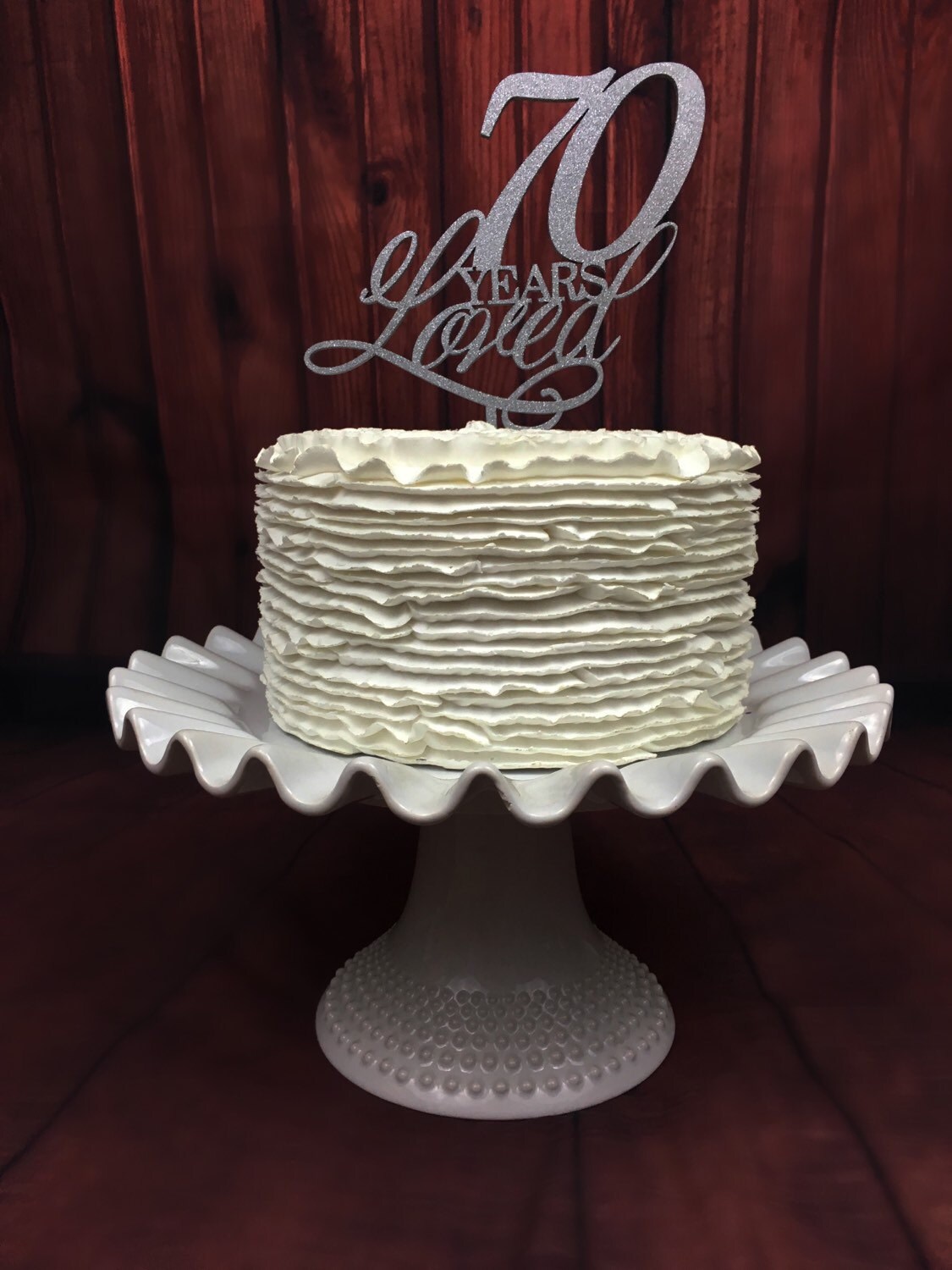 70 Years Loved Cake Topper Birthday Cake Topper 70th