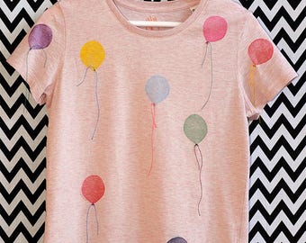 T-SHIRT of balloons bio organic fair wear cat