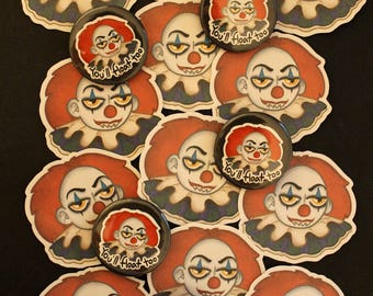 IT (1990) Pennywise sticker + pin