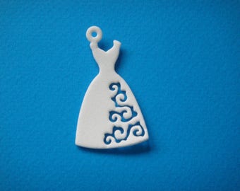 White foam for creating jewelry wedding gown cut pendant, keychain...
