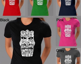Women's T-shirt - Tiki - Created using the words Big Kahuna
