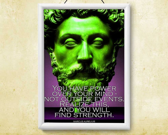 Printable Instant Download Poster Marcus Aurelius Quote Art