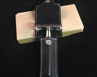 Sheep skin Safety razor case/pouch - Free ship USA