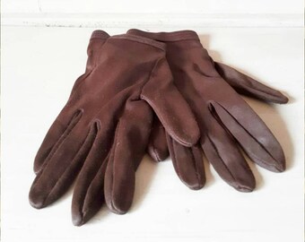 Vintage Brown Gloves Ladies