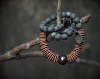 Artisan ceramic necklace , excluzive jewelery