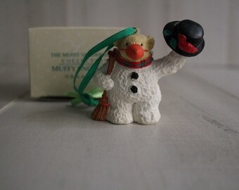 Muffy Vanderbear 1991 Muffy Snowbear Ornament, Muffy Vanderbear Collection, Christmas Ornaments, Christmas Deco