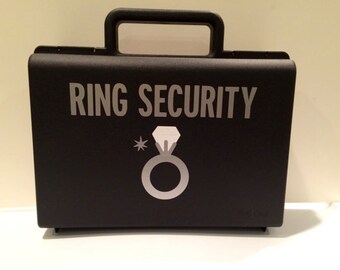 Ring Security Briefcase, Ring Bearer Briefcase, Ring Security Case, Ring Security Box, Ringbearer Gift, Ring Bearer Pillow Alternative