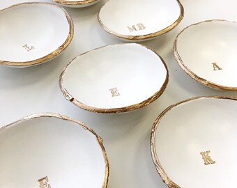Monogram Jewelry Dish, Monogram Ring Dish, Wedding Ring Holder, Personalized Ring Dish, Personalized Gift, Wedding Gift, Engagement Gift