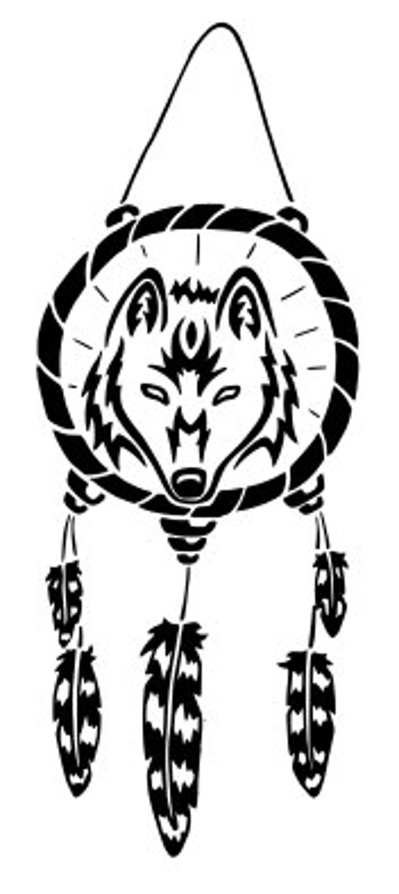 Download Wolf Dreamcatcher SVG