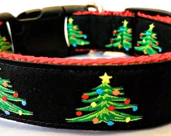 PREPPY Christmas Tree Dog Collar - Leash Sold Separately