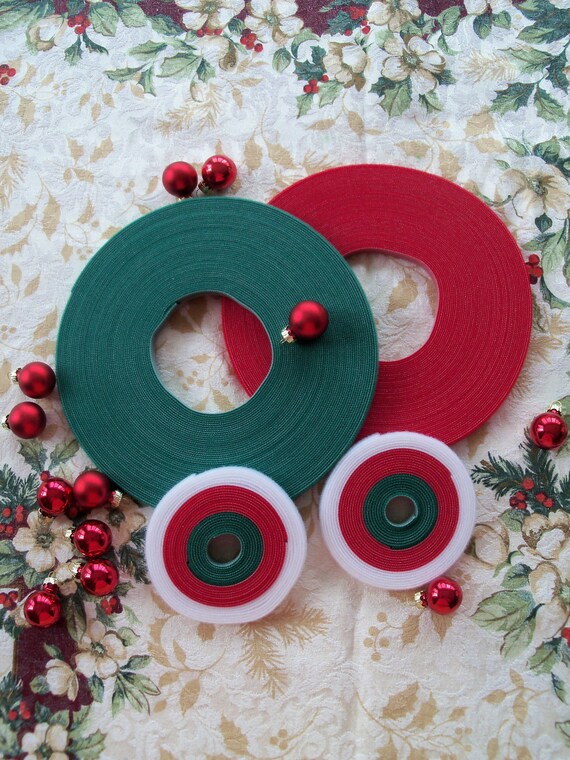 5 Yard Holiday Pack of Genuine Ultra Thin Doll Clothes Velcro® Brand Hook and Loop / Extra Thin Velcro® Brand Closure