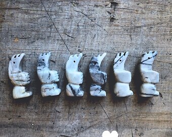 Stone Walking Bear Pendant- DIY JEWELRY