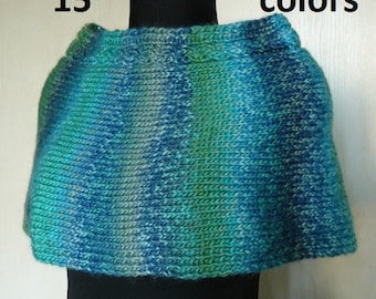 Blue knitted capelet for women Knit wrap poncho Womens cape for her Knitted poncho cape Womens poncho Knit clothing for her Custom order