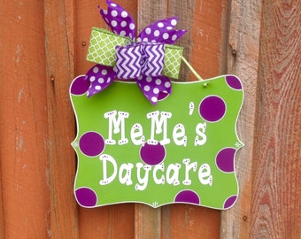 Personalized Door Sign Daycare Decor Classroom Decor