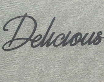 Delicious Wood Wall Word Decor Art