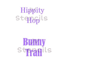 Hippity Hop, Bunny Trail Stencil