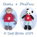 monkey panda bear PDF email toy knitting pattern