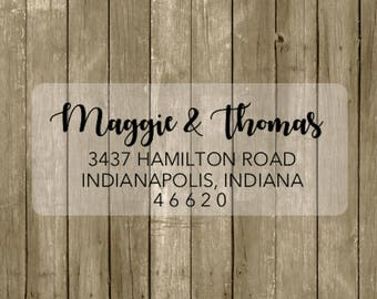 Custom individual Guest Address Labels - 1" x 2 5/8"