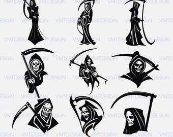 Grim reaper svg | Etsy