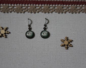 Earring, Smiley, smiley, gray, smile