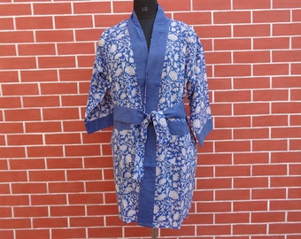 Summer dress/kimono dresss/kimono/beach kimono/block print/floral dress/ Indian block print/block print kaftan