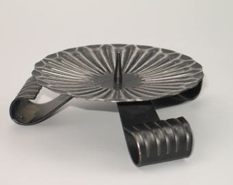 Vintage 70s iron candleholder