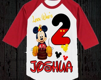 mickey mouse birthday shirts