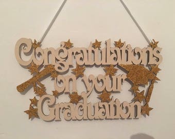 Graduation gift, congratulations on your graduation, graduation plaque, wooden plaque