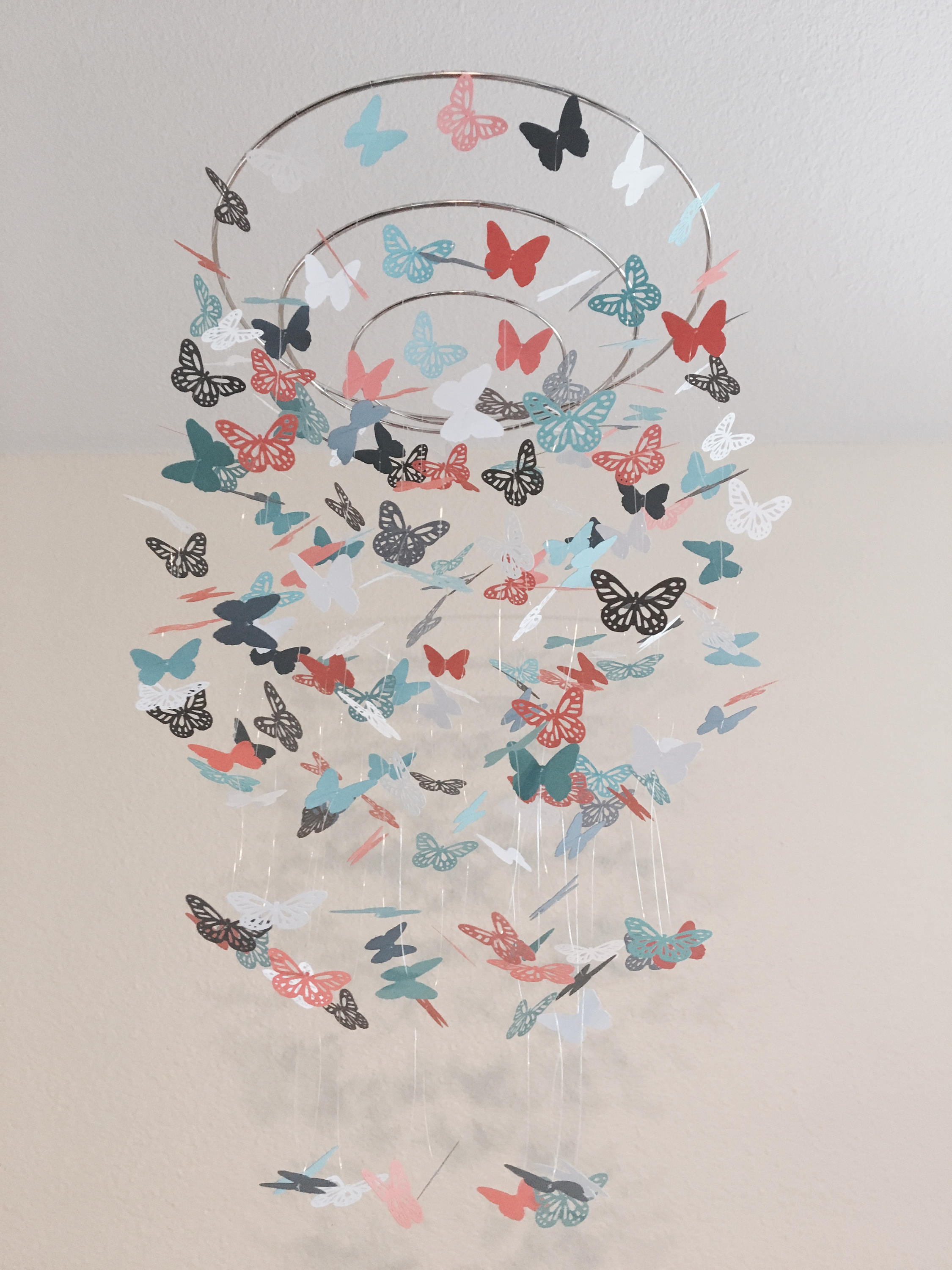 white butterfly mobile nursery mobile unique gift crib