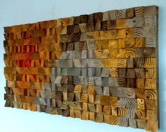 Rustic Wood wall Art, wood wall sculpture, abstract wood art