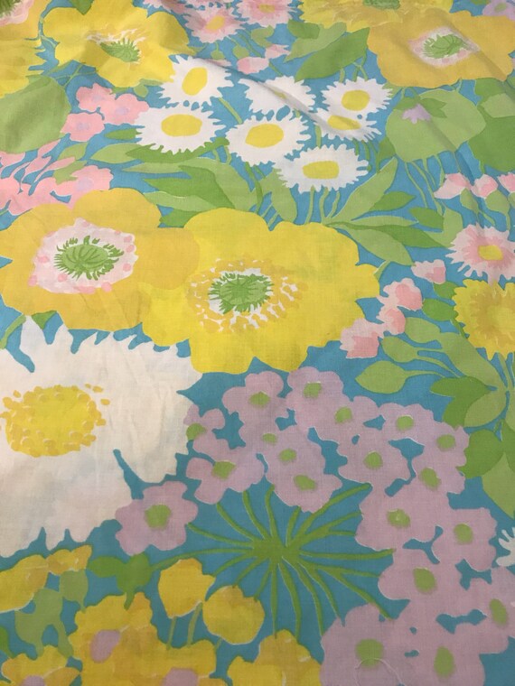 vintage sheet vintage fabric by the yard fabric by the yard sheet fabric by the yard