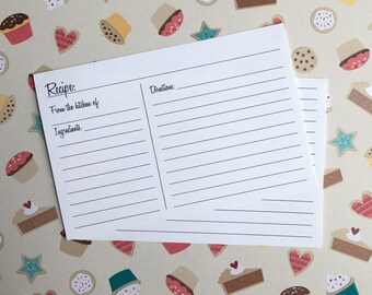 double recipe cards